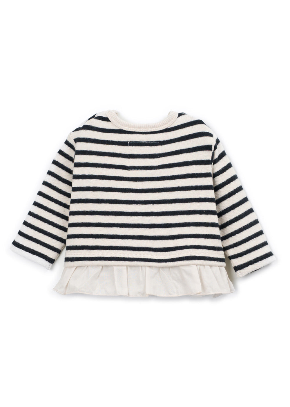 RUFFLE TRIM SWEATER