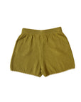 SCALLOPED KNIT SHORTS