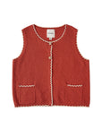 SCALLOPED KNIT VEST TOP