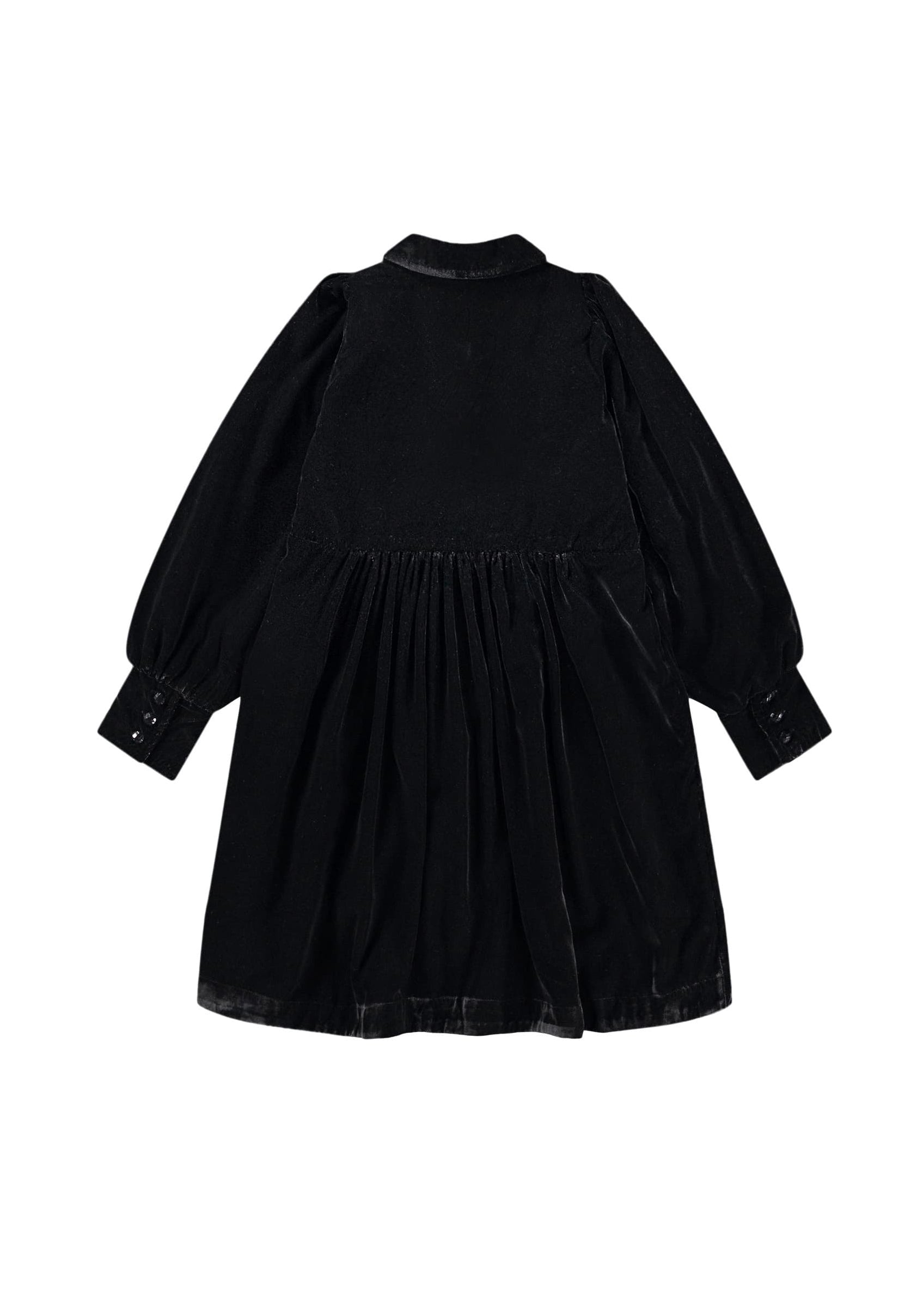Black dress on a white background