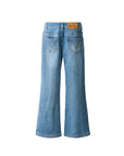 Blue jeans on a white background