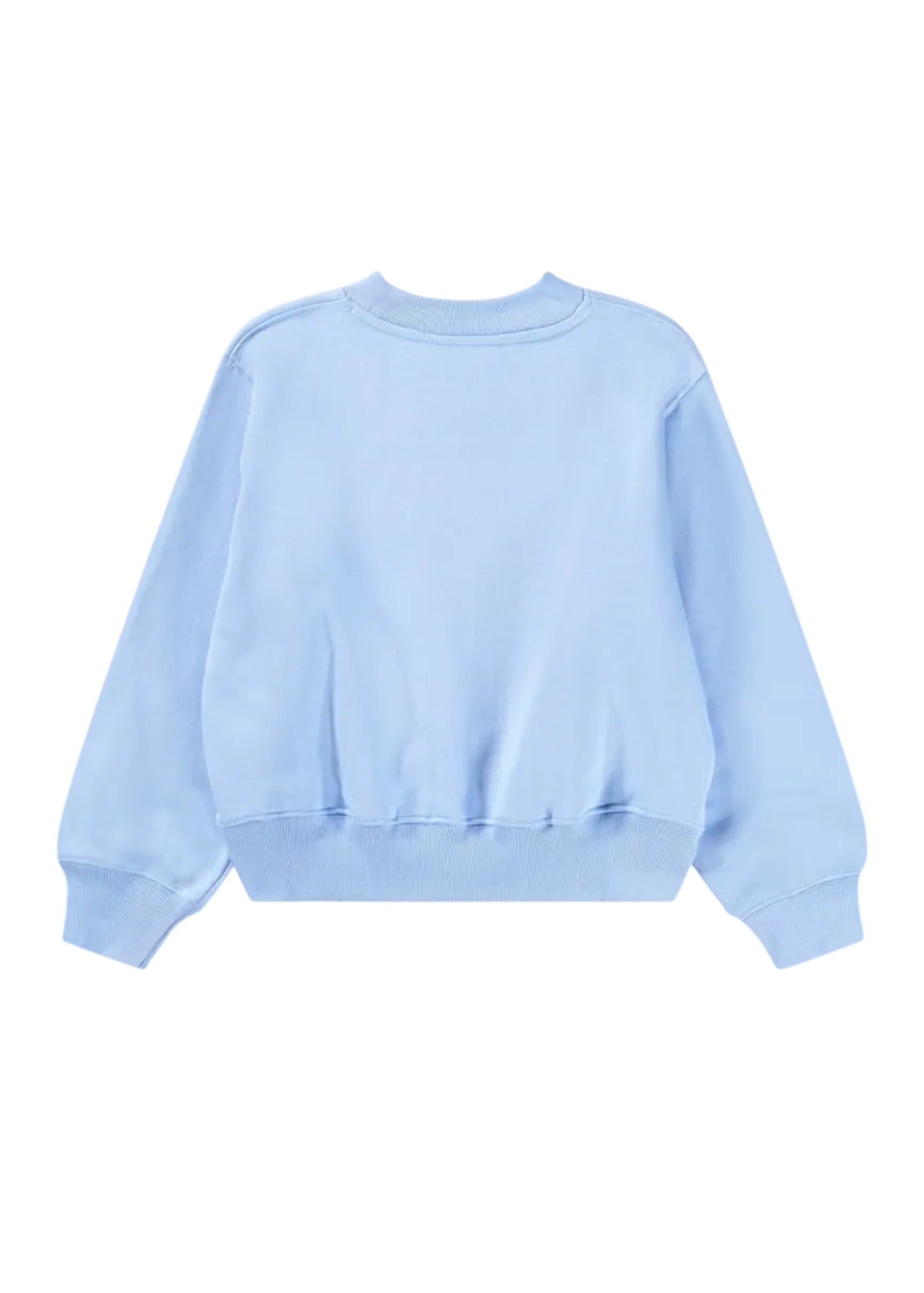 Light blue sweatshirt on a white background