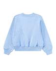 Light blue sweatshirt on a white background