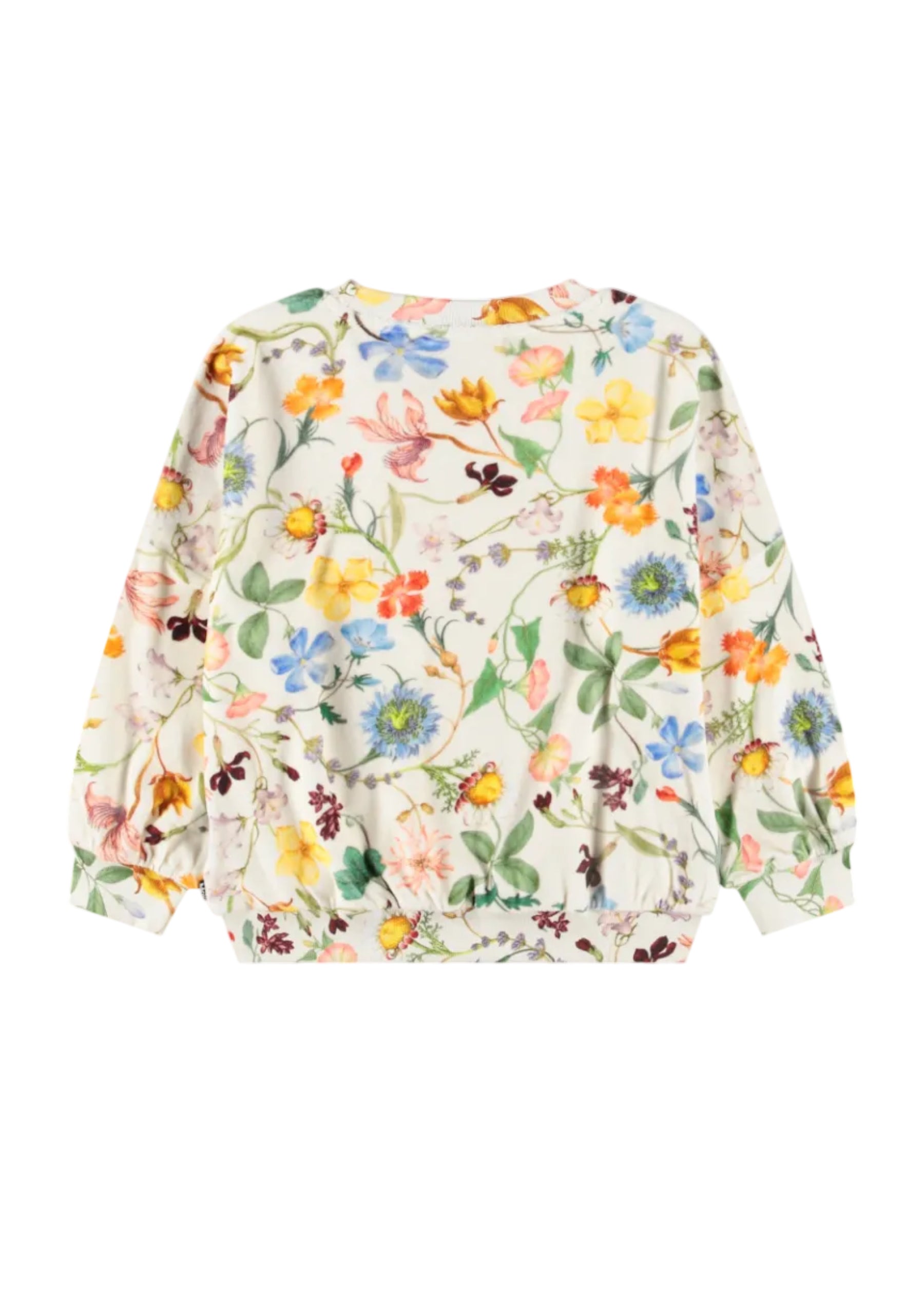 Floral patterned blouse on a white background