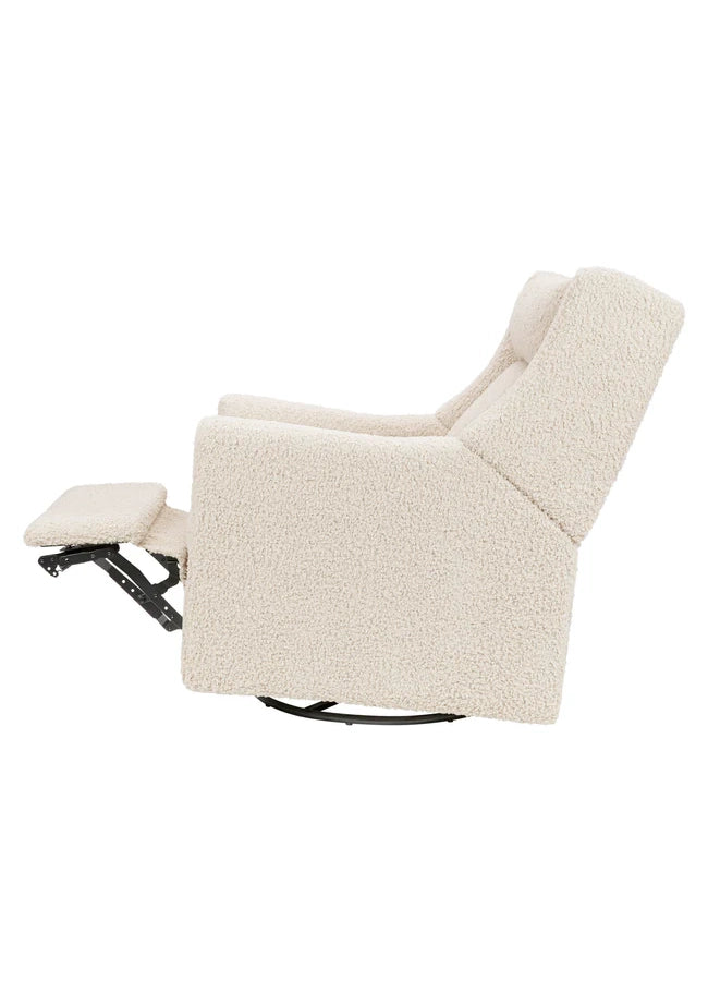 KIWI DELUXE POWER RECLINER AND SWIVEL GLIDER with Heat and Massage - ALMOND TEDDY LOOP