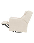 KIWI DELUXE POWER RECLINER AND SWIVEL GLIDER with Heat and Massage - ALMOND TEDDY LOOP
