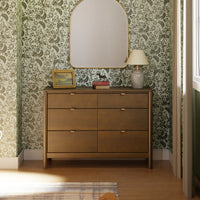 BONDI 6 DRAWER ASSEMBLED DRESSER - NATURAL WALNUT