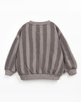Striped sweater on a white background