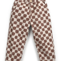 CHECK CORDUROY TROUSERS
