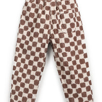 CHECK CORDUROY TROUSERS