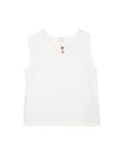 SLEEVELESS HENLEY T-SHIRT