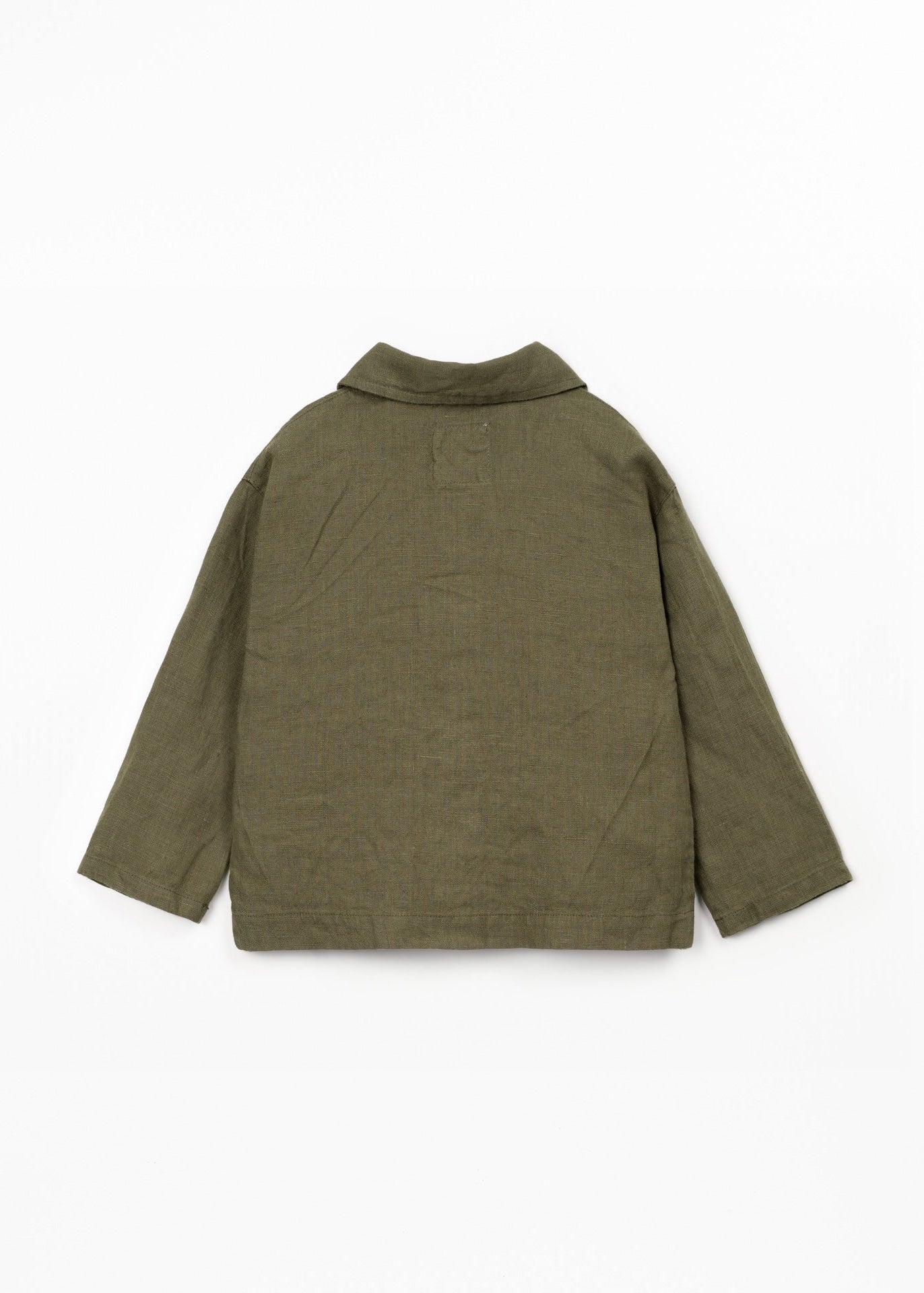 Green jacket on a white background