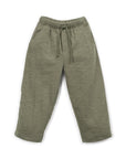FLEECE KNIT TROUSERS -KHAKI