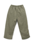 FLEECE KNIT TROUSERS -KHAKI