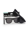 POLARIZED WAYFARER SUNGLASSES - BLACK