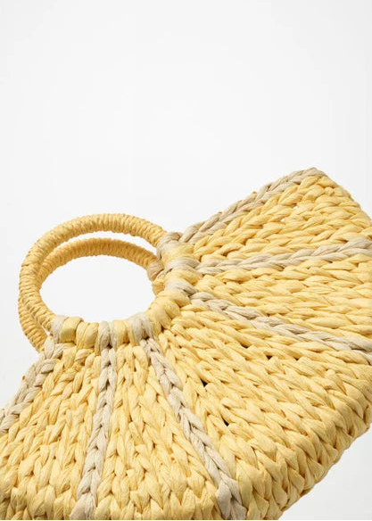 LEMON STRAW BAG