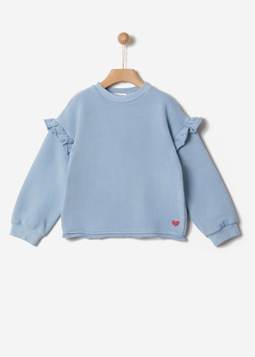 FRILLED SWEATSHIRT