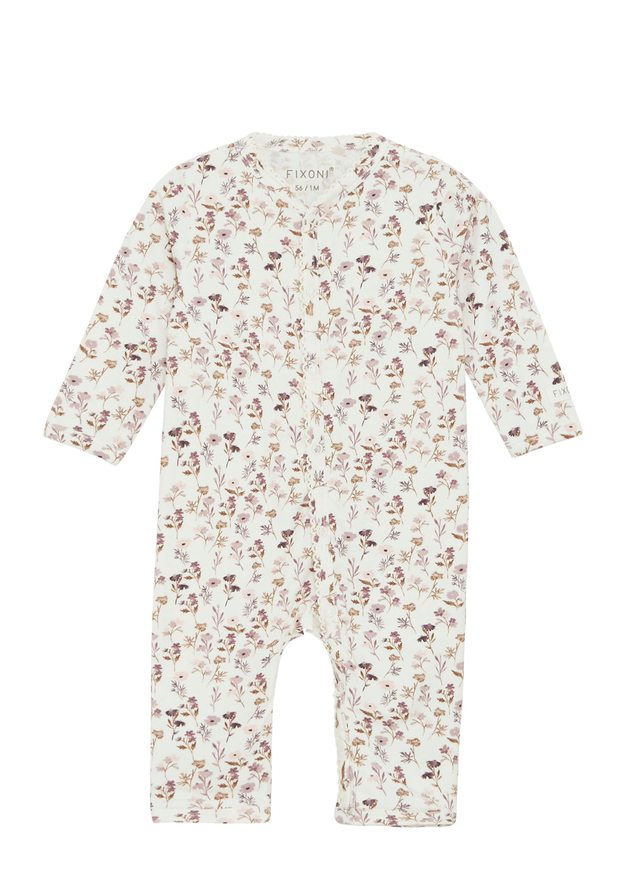 FLOWER BUTTON ROMPER