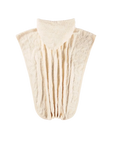 Beige knitted fabric on a white background