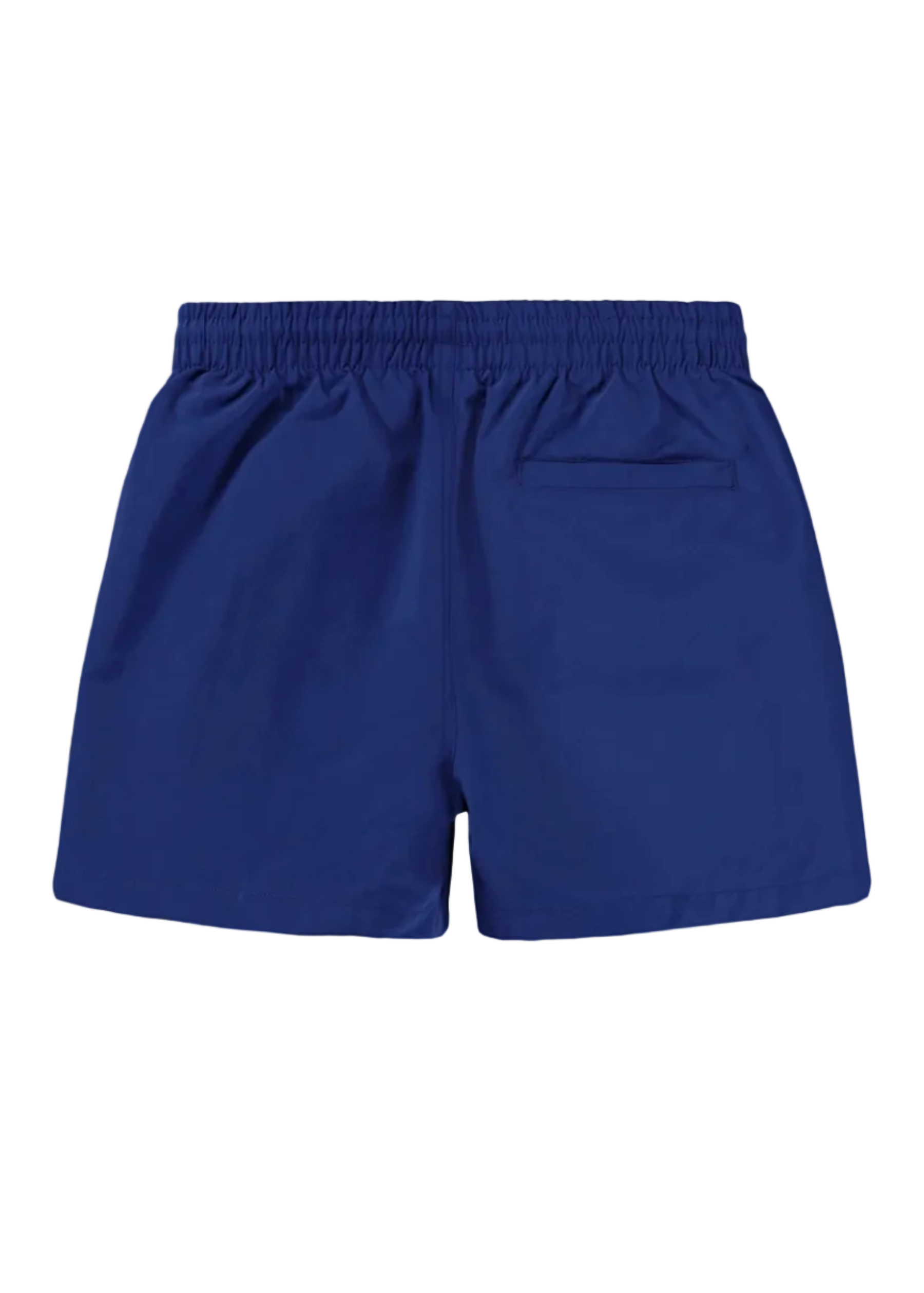Blue shorts on a white background