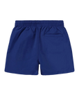 Blue shorts on a white background