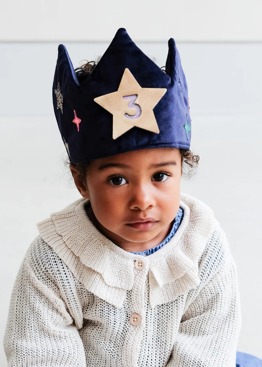 VELVET BIRTHDAY NUMBER CROWN