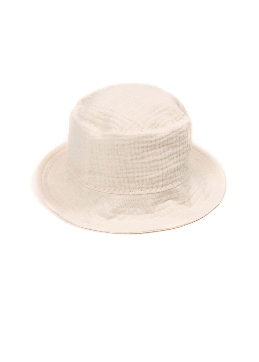 FESTIVAL MUSLIN BUCKET HAT - OFF WHITE