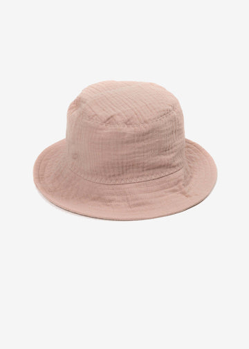 FESTIVAL MUSLIN BUCKET HAT - ROSE