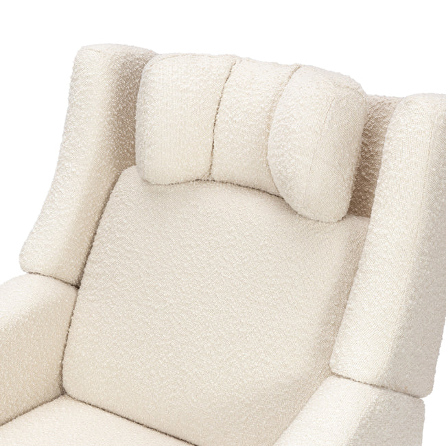 KIWI DELUXE POWER RECLINER AND SWIVEL GLIDER with Heat and Massage - PERFORMANCE IVORY BOUCLE