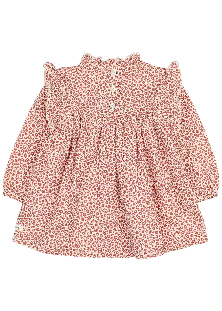 Red floral blouse on a white background
