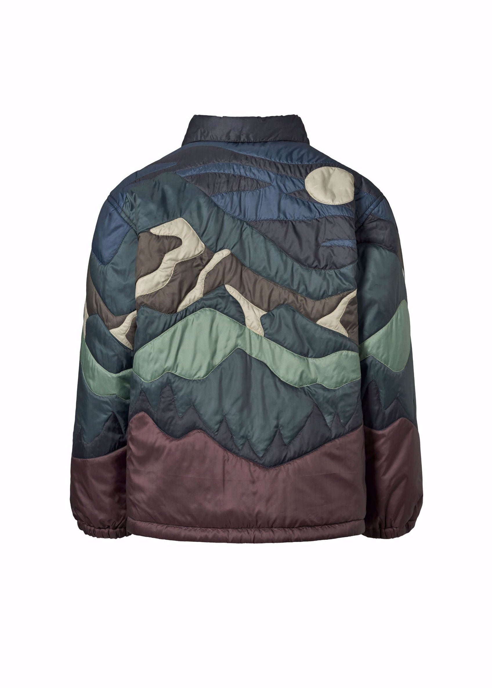 Camouflage-patterned jacket on a white background