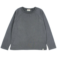 Gray long-sleeve shirt on a white background