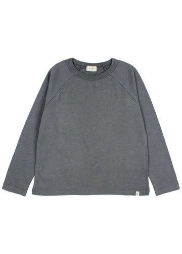 Gray long-sleeve shirt on a white background
