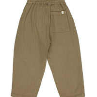 Khaki pants on a white background