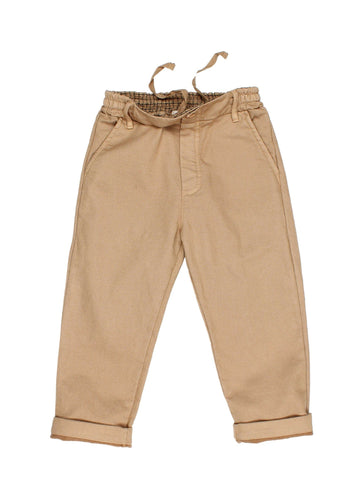 Beige pants on a white background