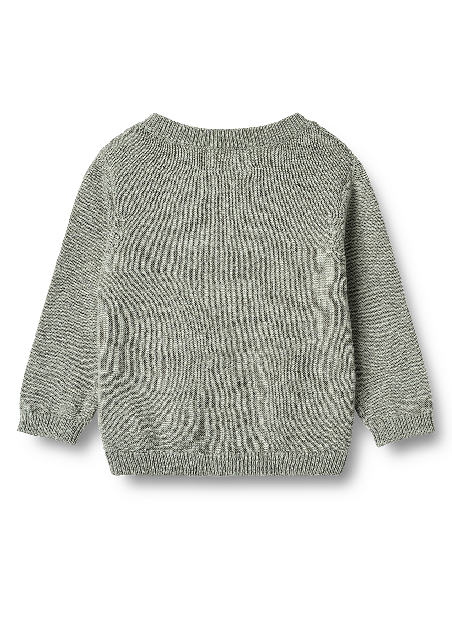 Gray sweater on a white background