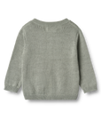 Gray sweater on a white background