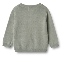 Gray sweater on a white background