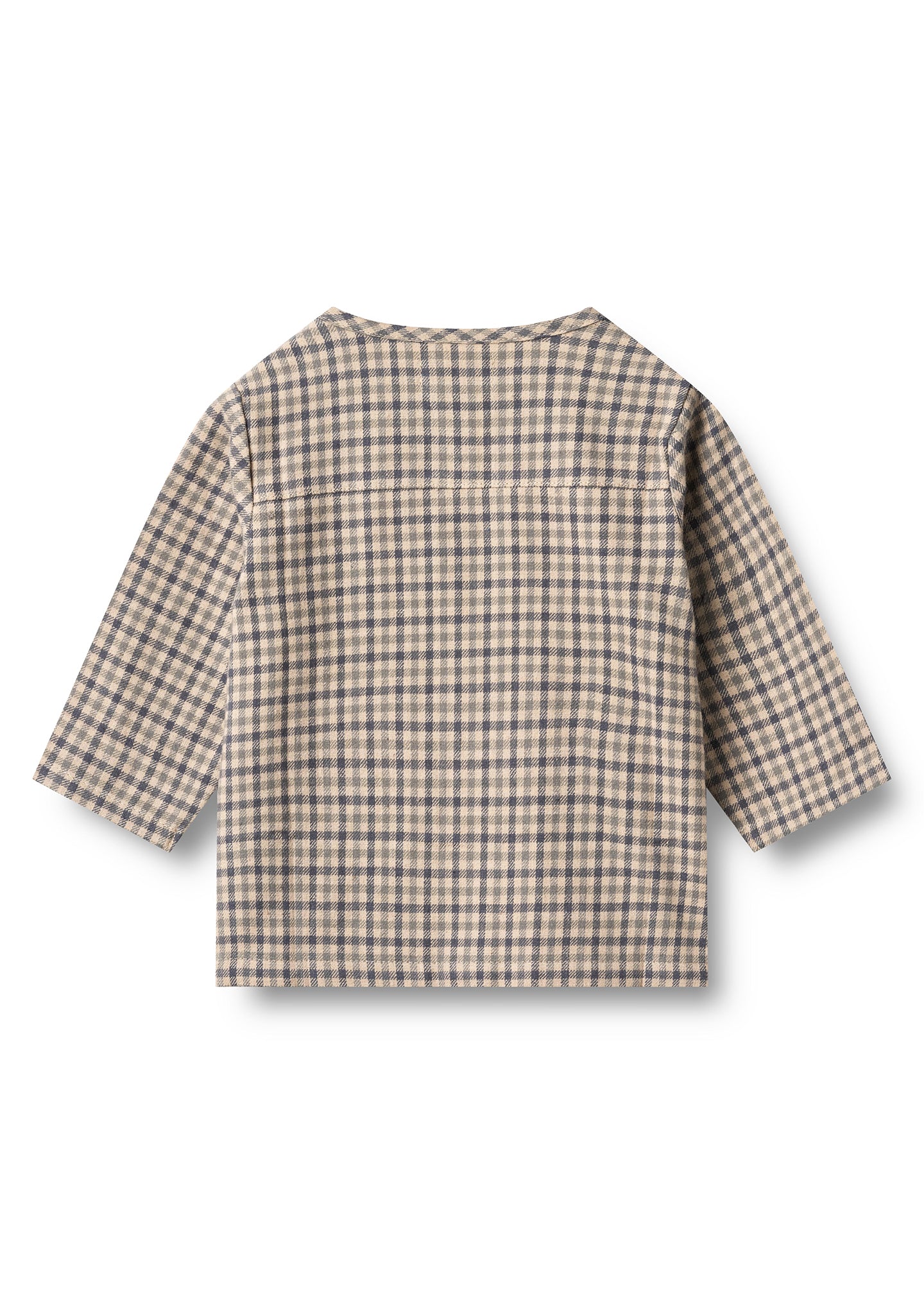 Plaid shirt on a white background