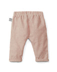 BUTTON BABY PANTS - TERRACOTTA