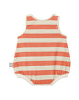 STRIPED BUTTON ROMPER