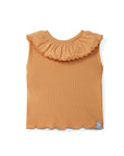 EMBROIDERED COLLAR RIB TANK