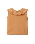 EMBROIDERED COLLAR RIB TANK