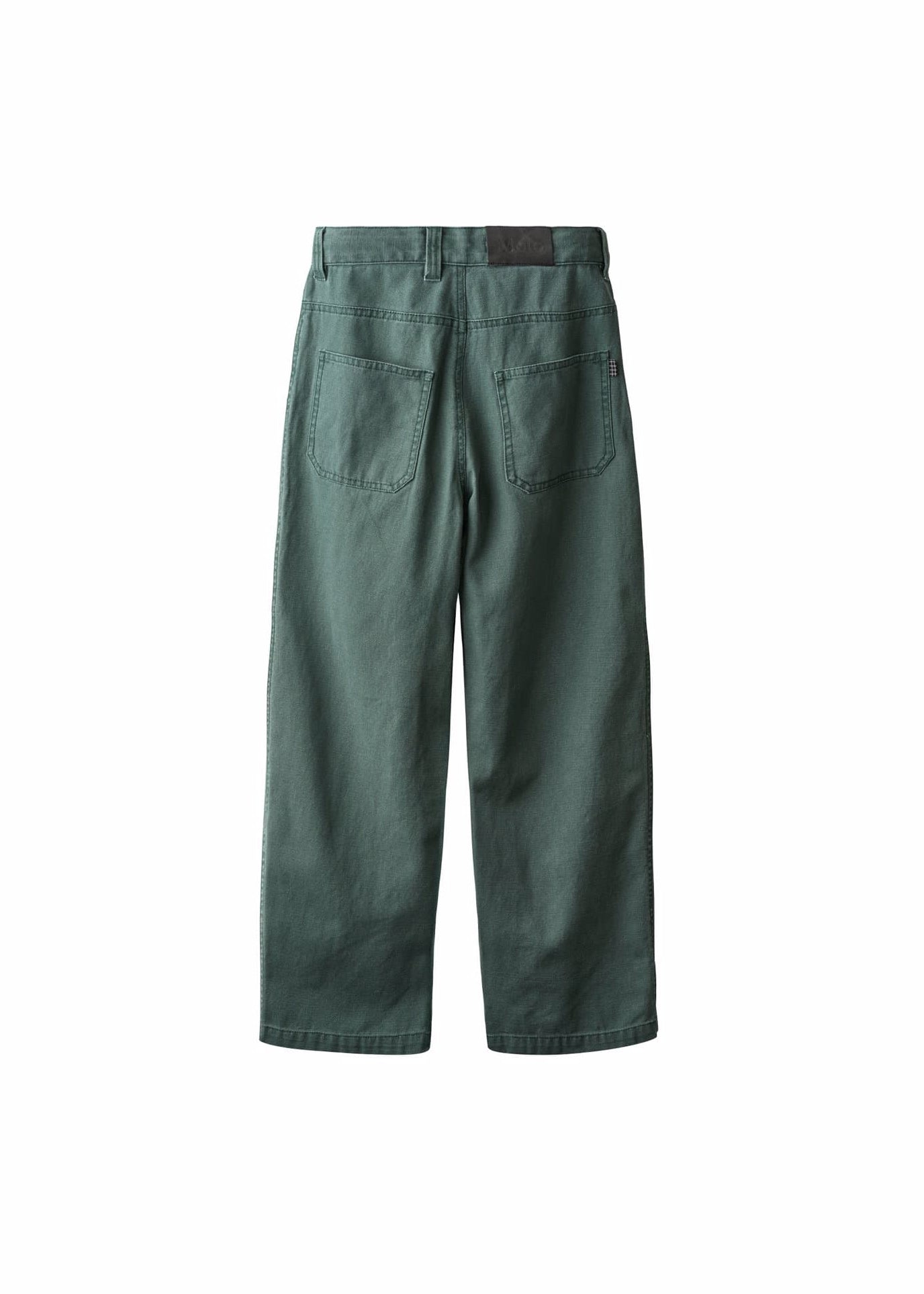 Green pants on a white background