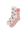 NOMI SOCKS - 2 PACK - PURPLE HEARTS