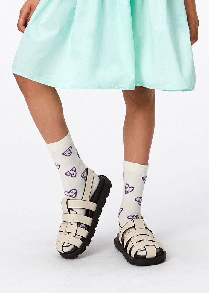 NOMI SOCKS - 2 PACK - PURPLE HEARTS