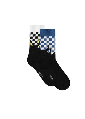 NORMAN SOCKS - 2 PACK - BLUE FLAMES