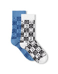 NORMAN 2PK CHECKERED SOCKS
