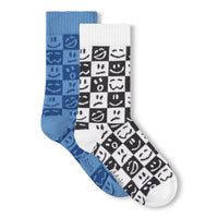 NORMAN 2PK CHECKERED SOCKS