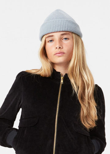 KEILO MERINO BEANIE - DUSTY BLUE